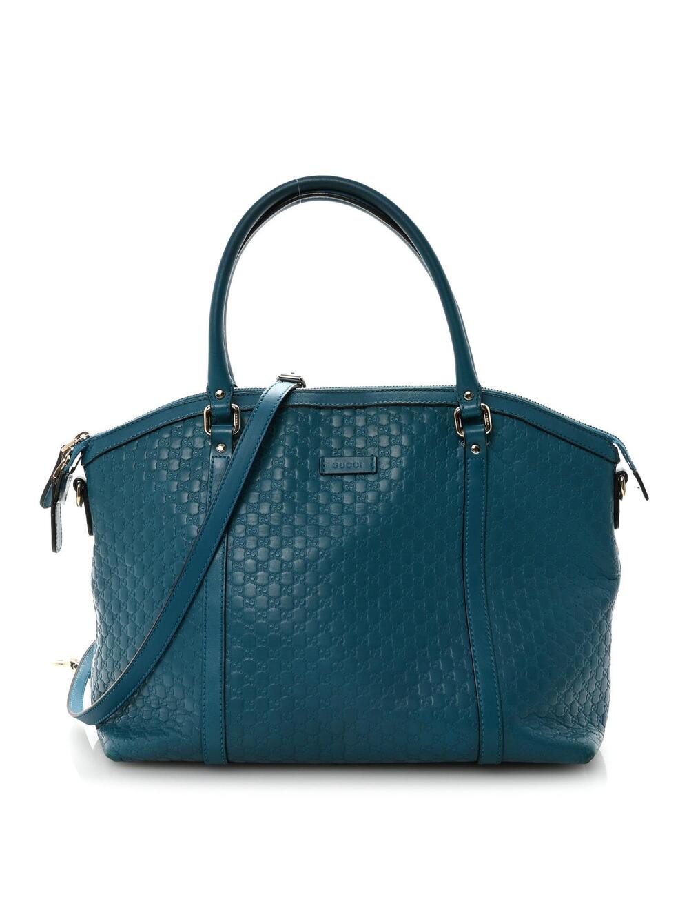 Soft Microguccissima Dome Satchel Deep #334346G75B